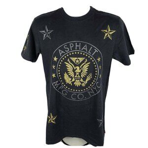 Asphalt Yacht Club Mens T-Shirt Small Stars NYC Snakes Short Sleeve Graphic Tee